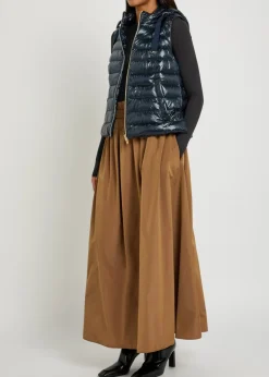 Shell midi skirt