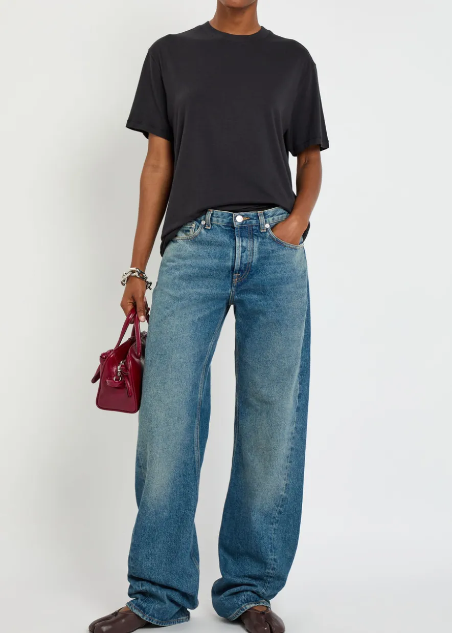 Short sleeve modal-blend T-shirt