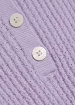 Shrunken cashmere polo shirt