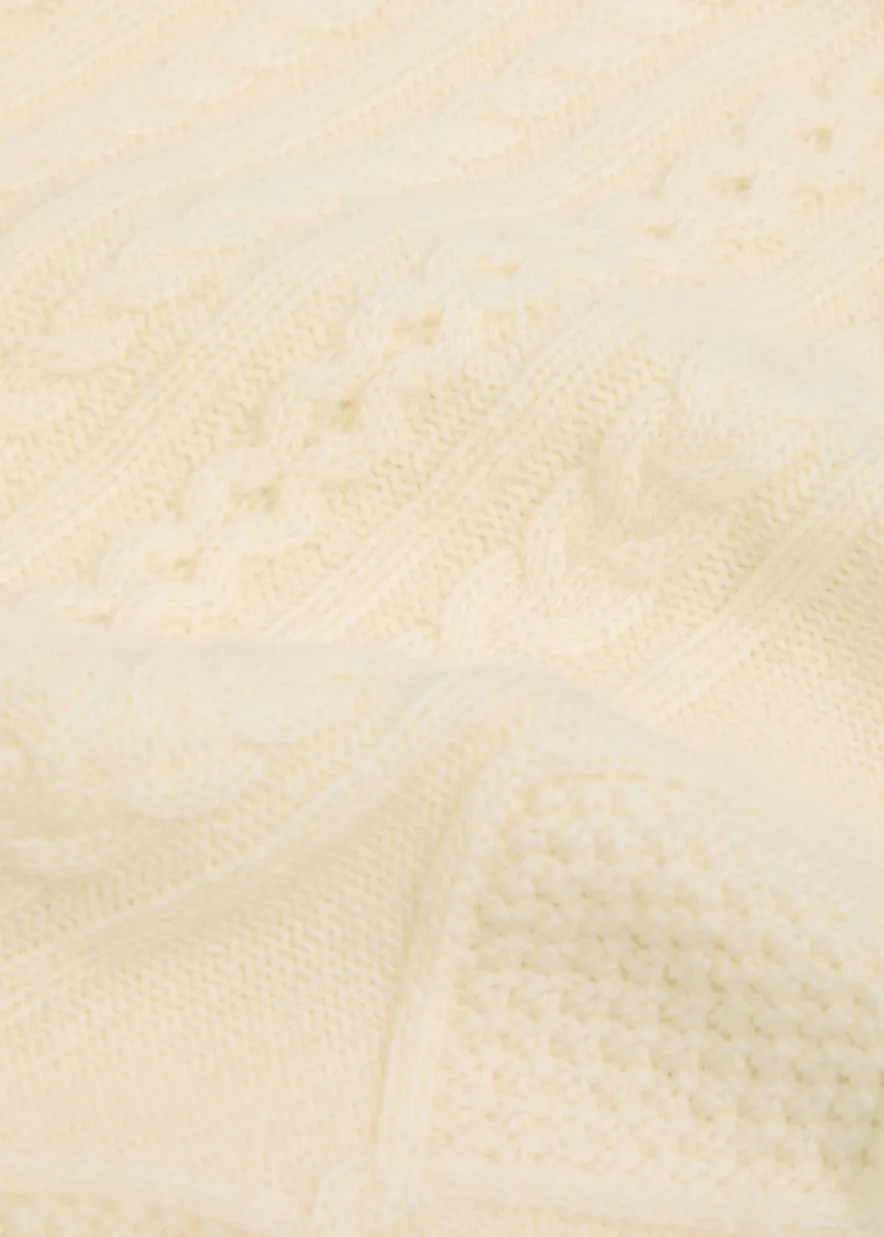 Sidney cable-knit wool-blend jumper