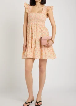 Sidney floral-print cotton mini dress