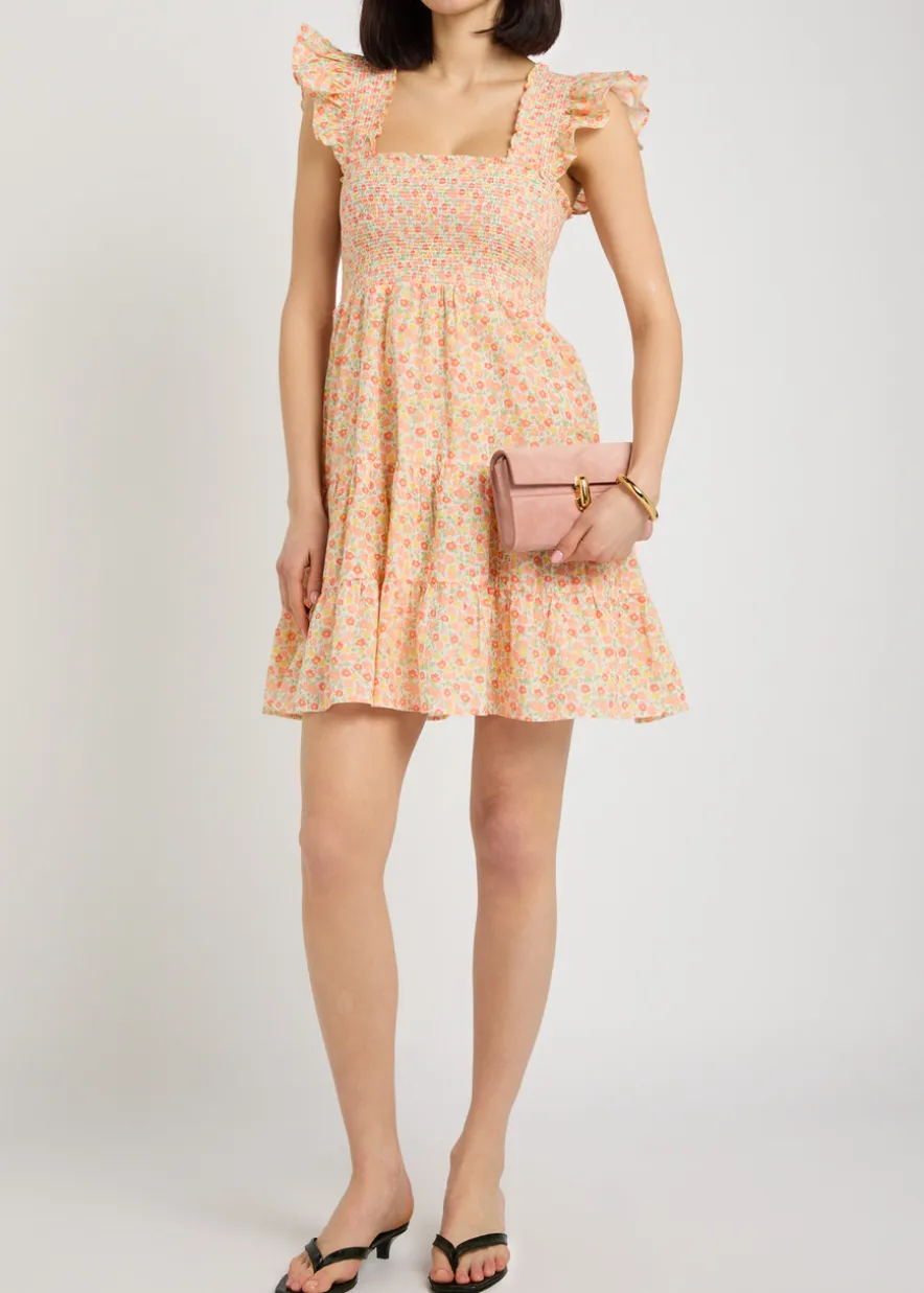Sidney floral-print cotton mini dress