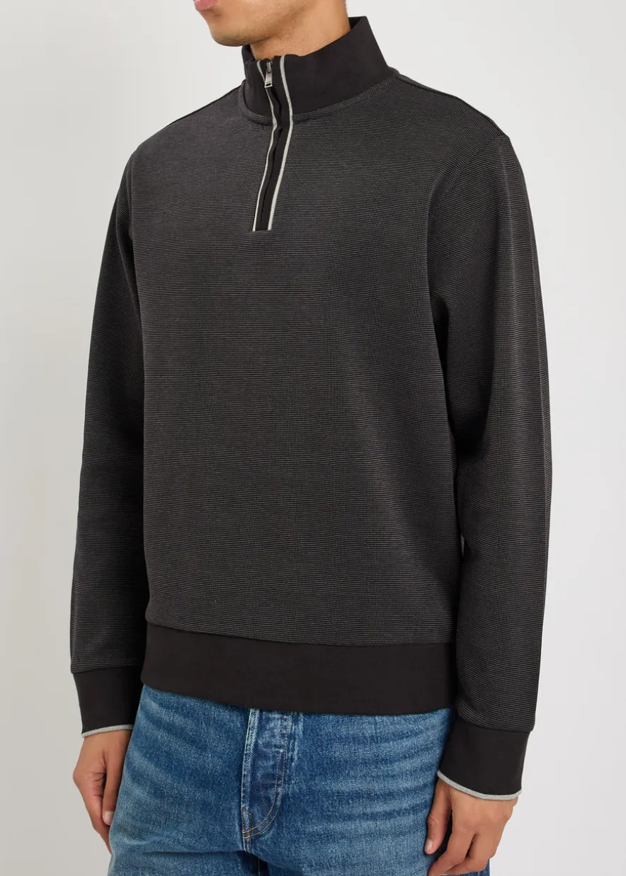 Sidney half-zip cotton jumper