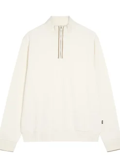 Sidney half-zip cotton jumper