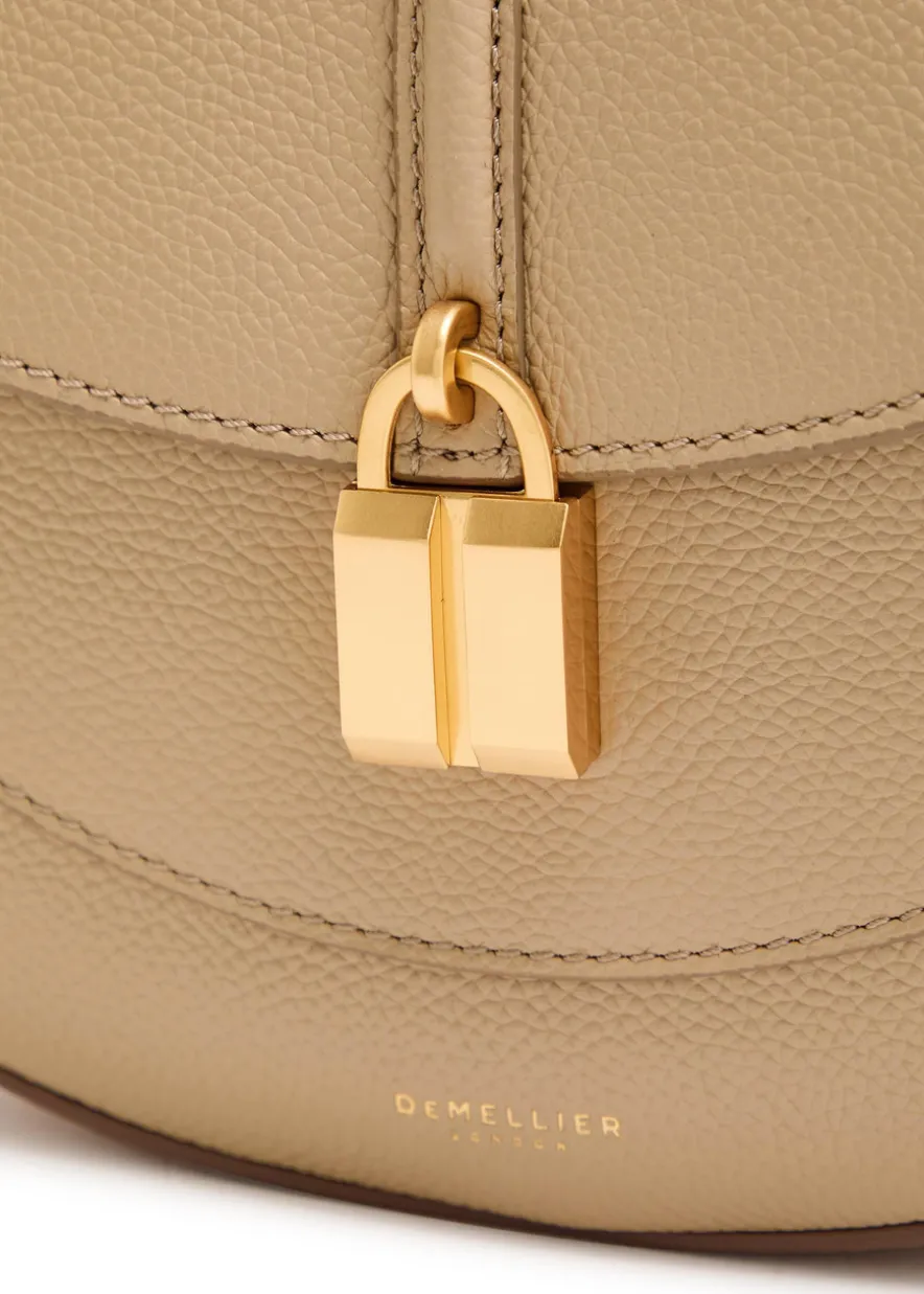 Siena grained leather saddle bag
