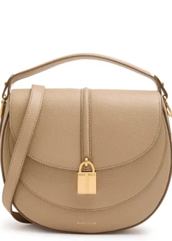 Siena grained leather saddle bag