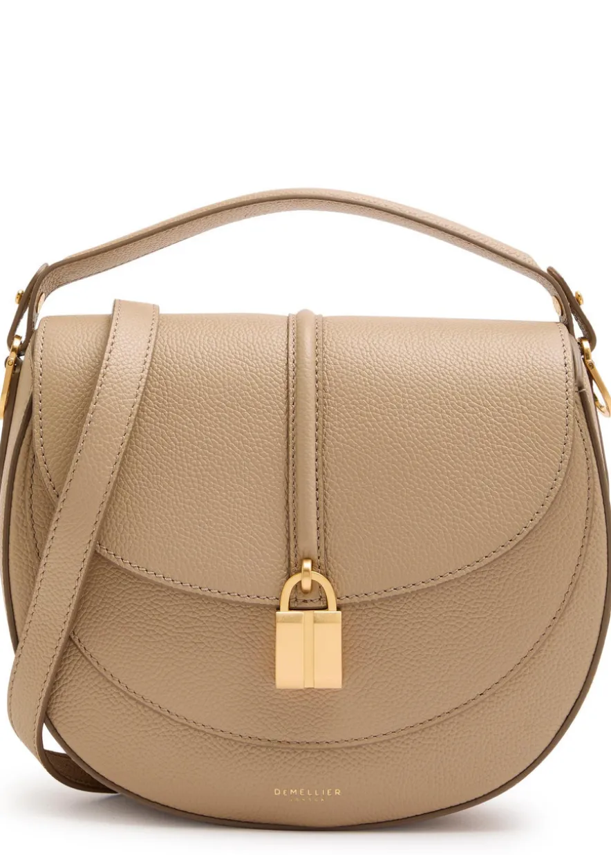 Siena grained leather saddle bag