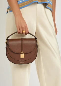 Siena grained leather saddle bag