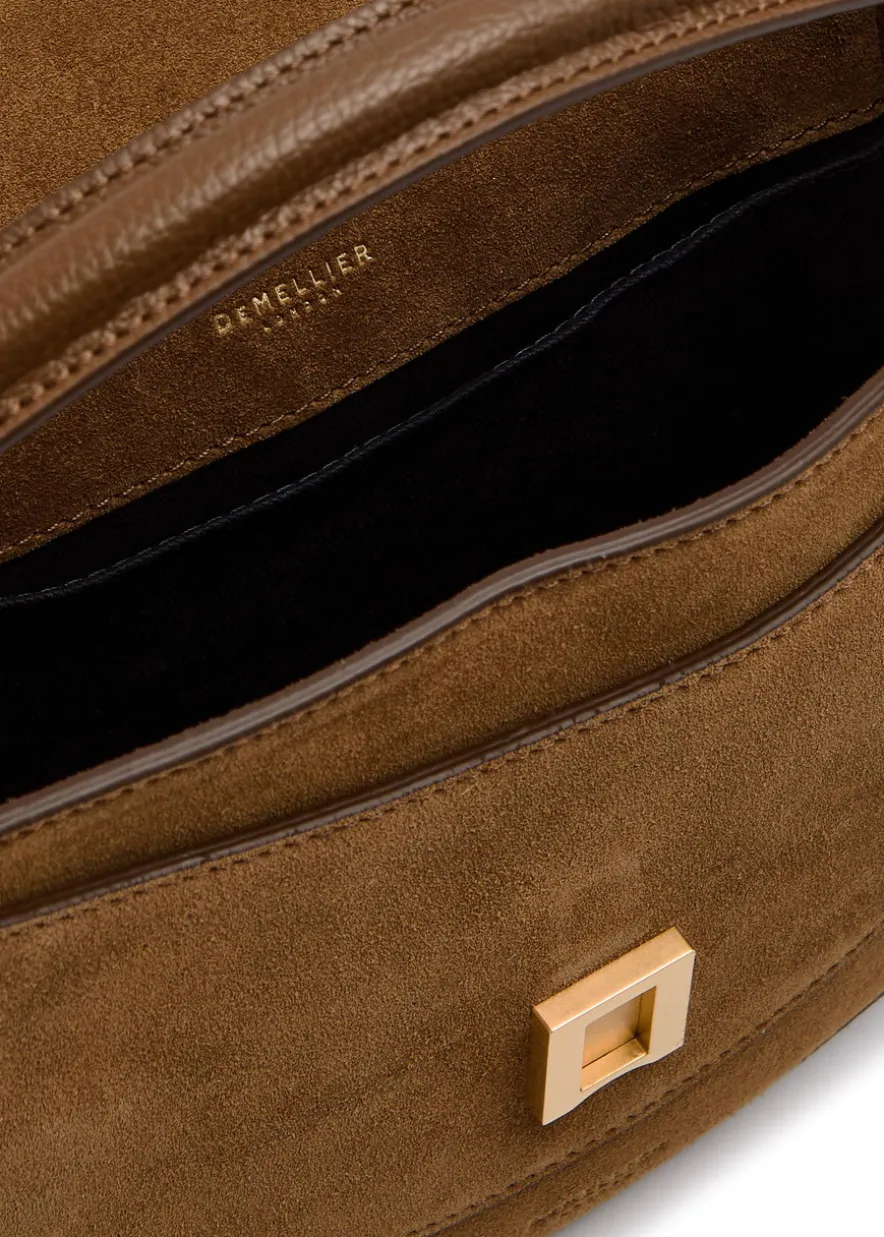 Siena leather and suede saddle bag