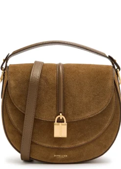 Siena leather and suede saddle bag
