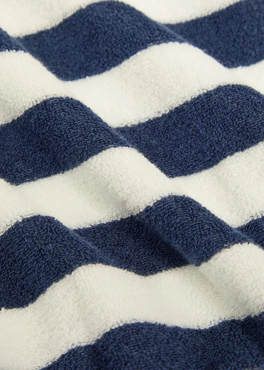 Sifnos striped terry sweatshirt