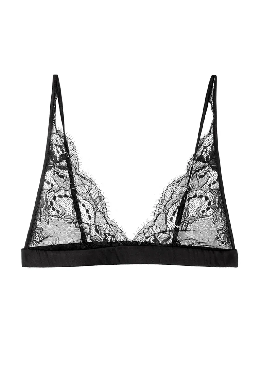Signature Boudoir lace soft-cup bra