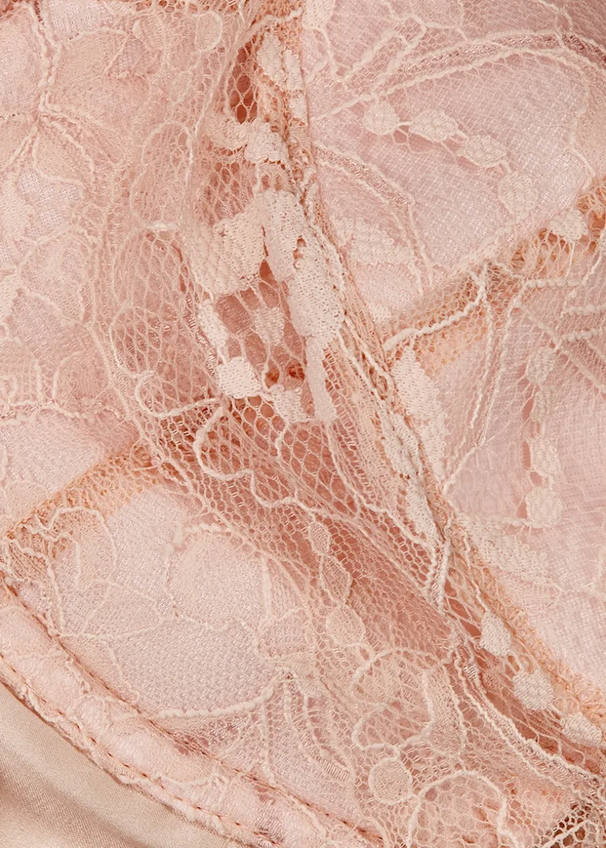 Signature silk-blend plunge bra