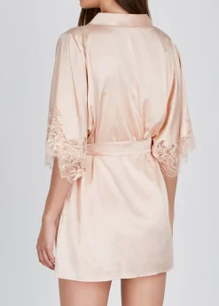 Signature silk-blend robe