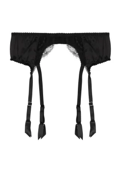 Signature silk-blend suspender belt