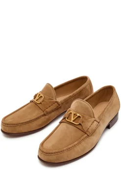 Signature Vlogo suede loafer