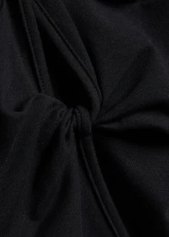 Silas knotted stretch-cotton top