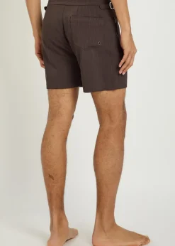 Silas striped woven swim shorts