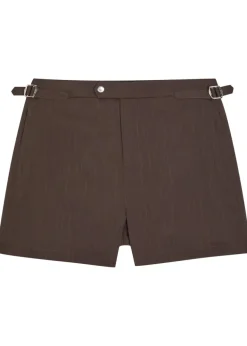Silas striped woven swim shorts