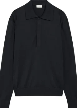 Silk and cotton-blend polo shirt