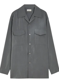 Silk-blend shirt
