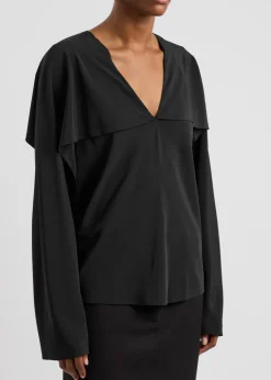 Silk crepe de chine blouse