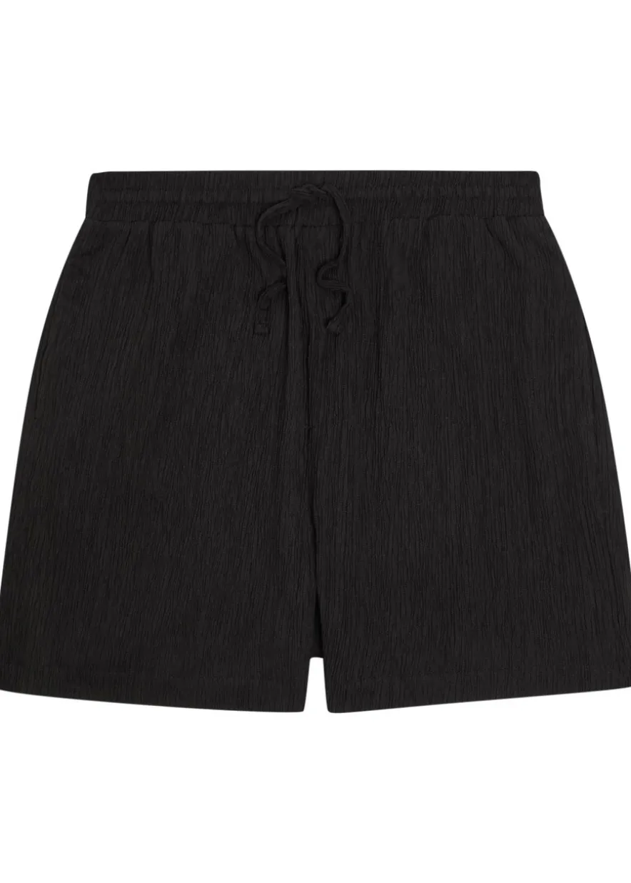 Silvano crinkled cotton shorts