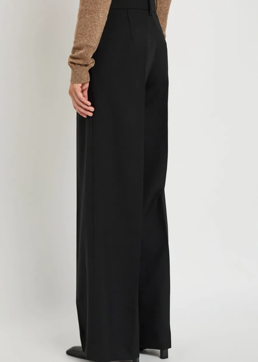 Simone wide-leg wool trousers