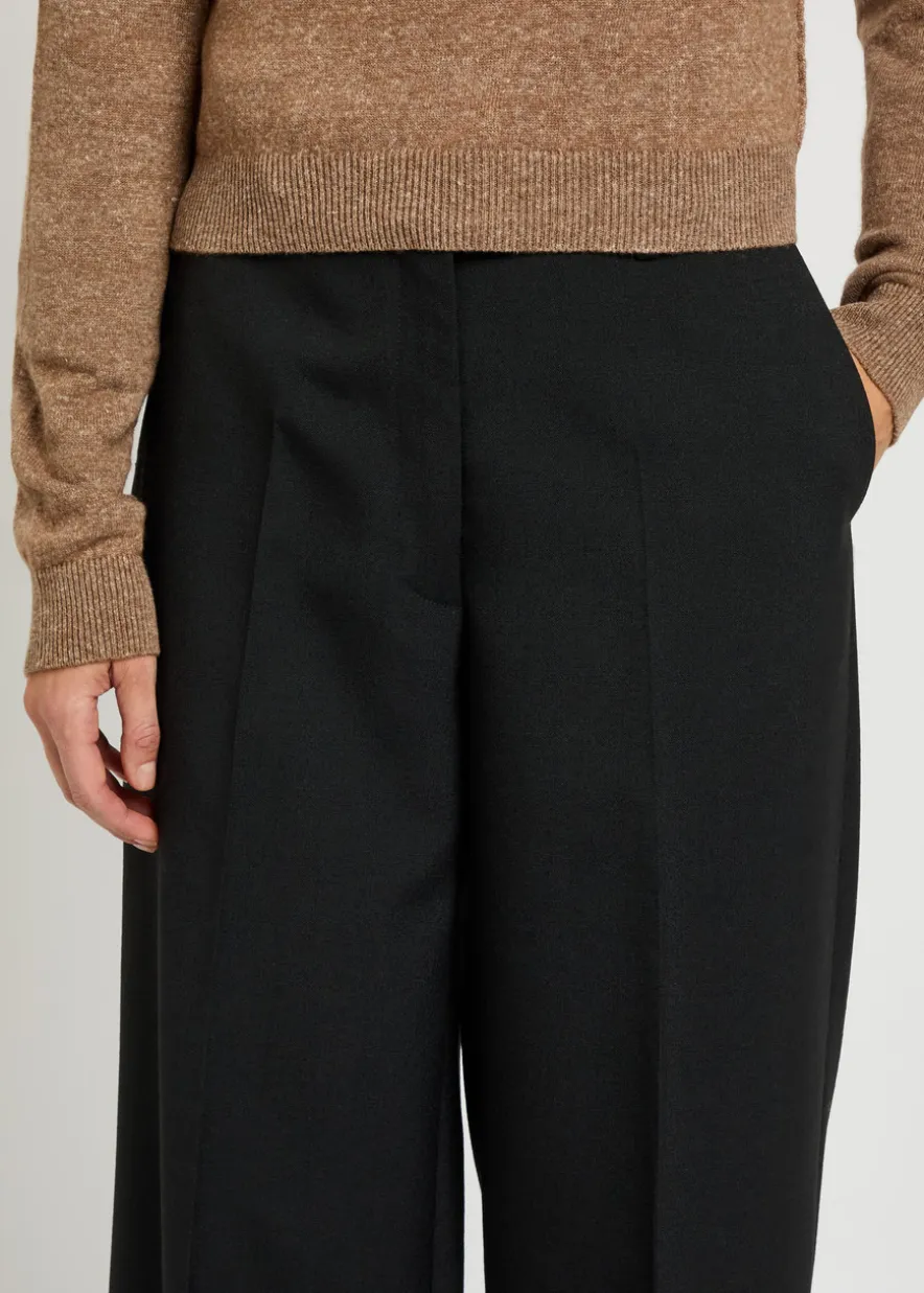 Simone wide-leg wool trousers