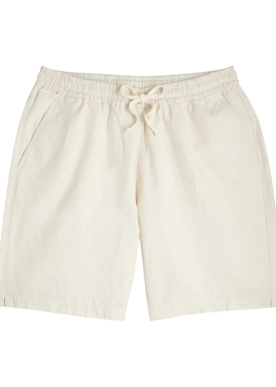 Simple linen-blend shorts