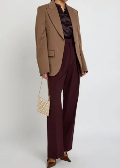 Single-breasted wool blazer