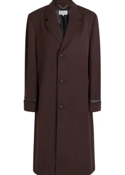 Single-breasted wool coat