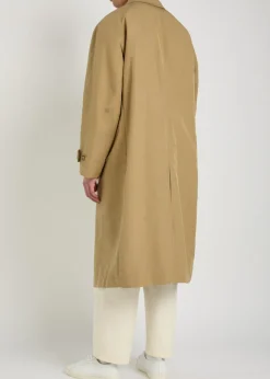 Single-breasted woven trench coat