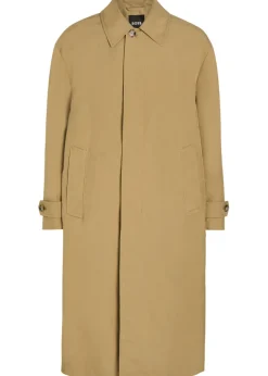 Single-breasted woven trench coat