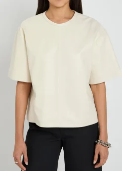 Sira leather T-shirt