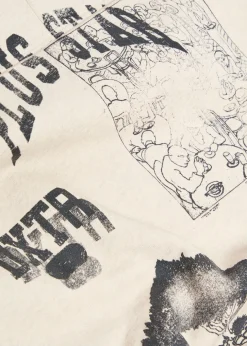 Sketch printed cotton sweatshirt