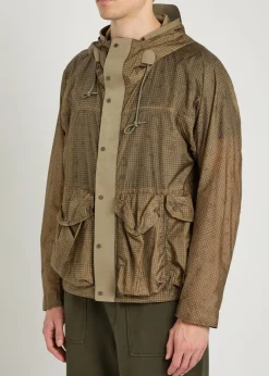 Skye checked hooded shell jacket