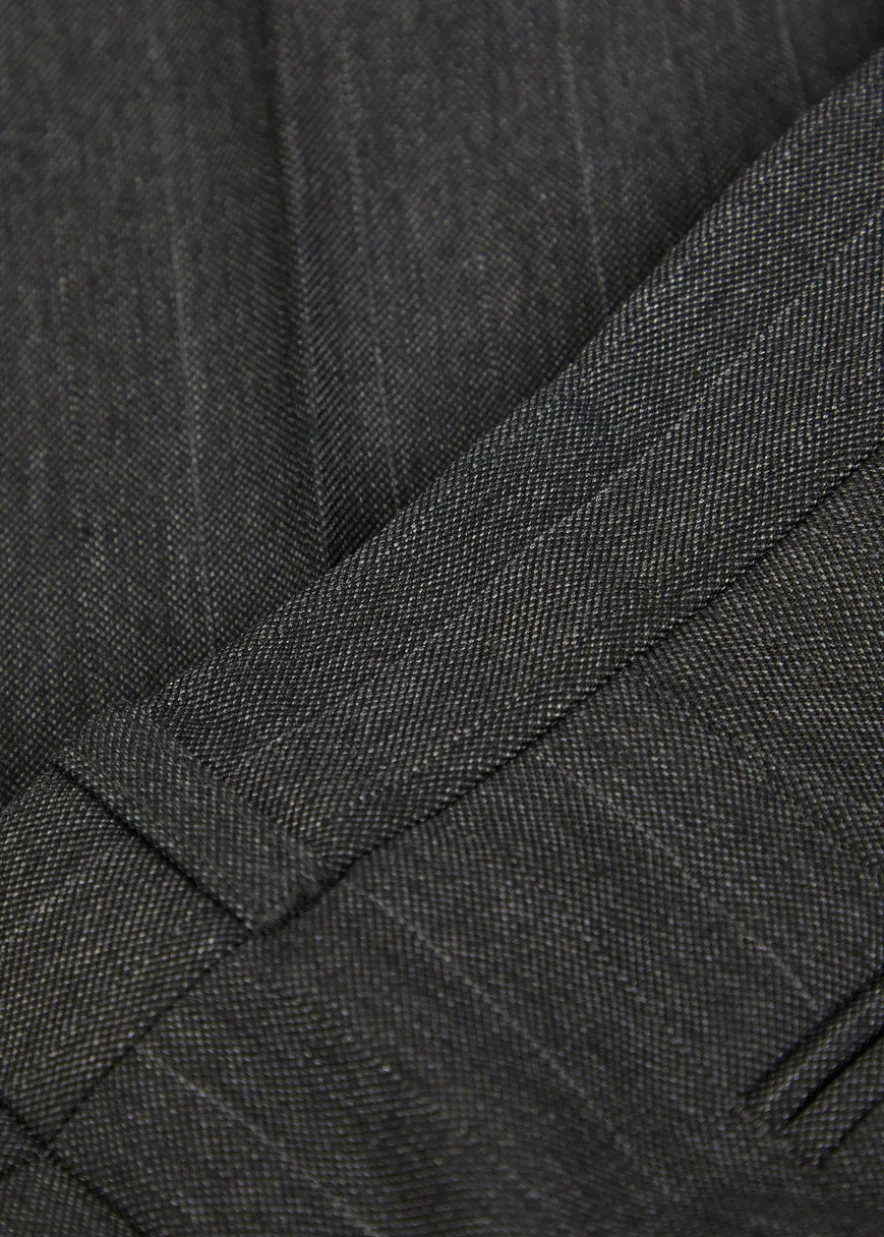 Slack pinstriped woven trousers