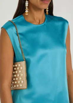 Sleeveless satin top