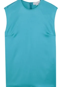 Sleeveless satin top