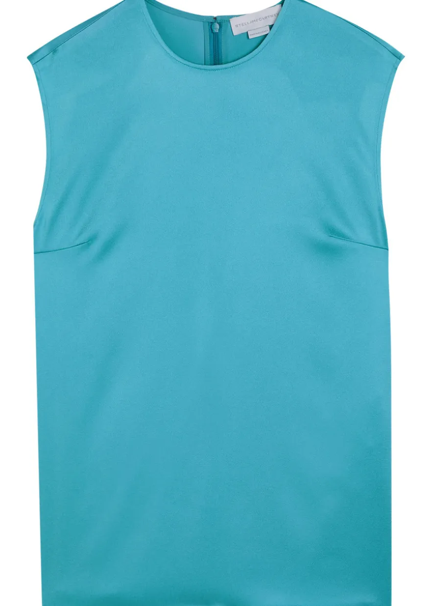 Sleeveless satin top