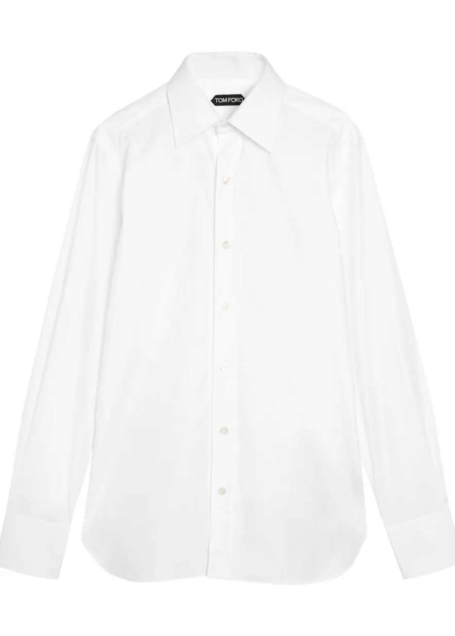 Slim-fit cotton shirt