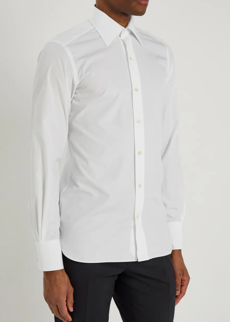Slim-fit cotton shirt