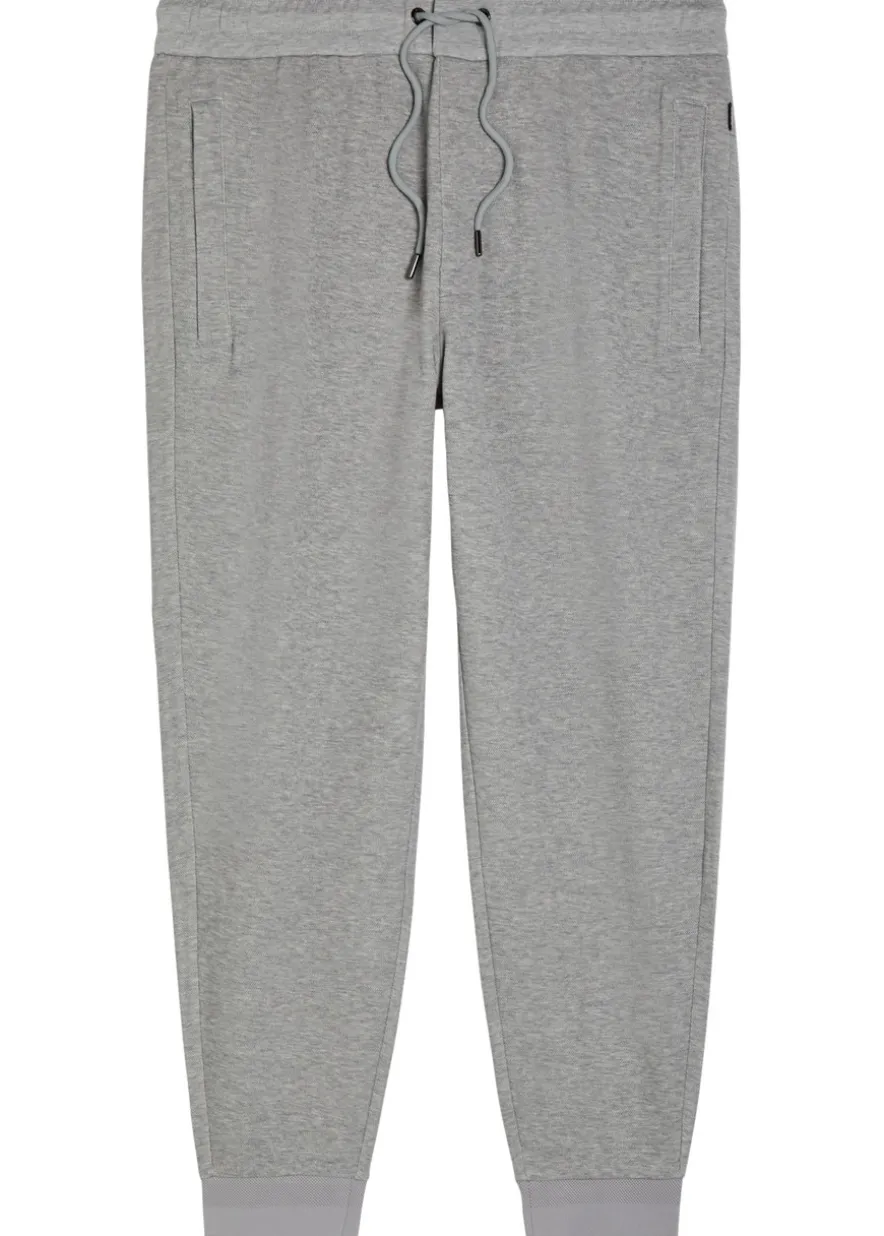 Slim-leg cotton-blend sweatpants