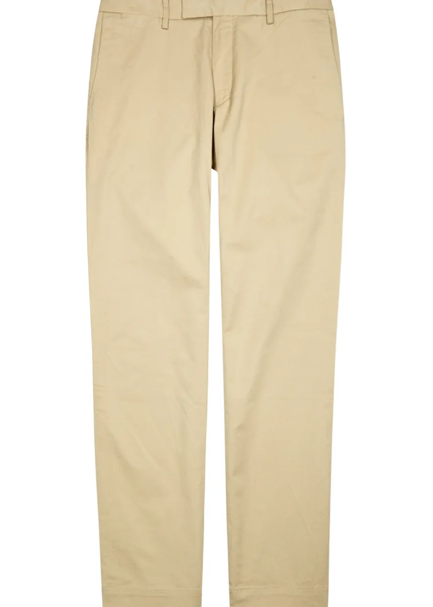 Slim-leg stretch cotton chinos
