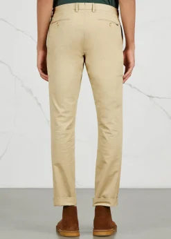Slim-leg stretch cotton chinos