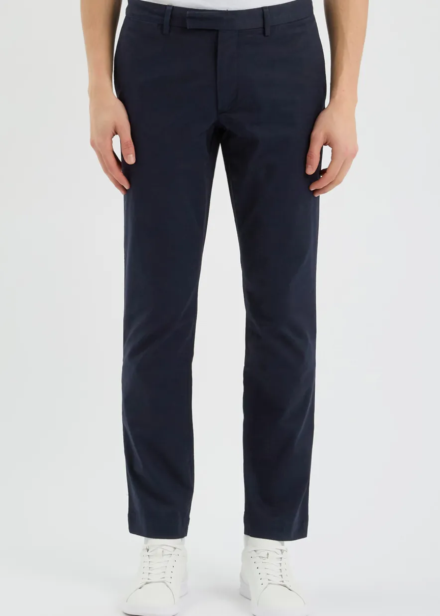 Slim-leg stretch cotton chinos