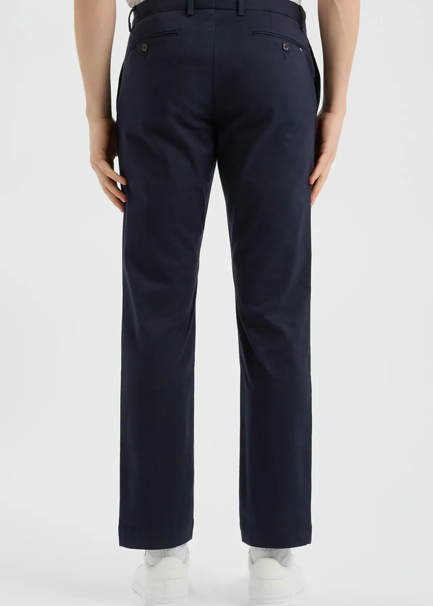 Slim-leg stretch cotton chinos