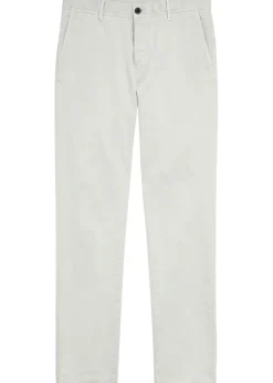 Slim-leg stretch-cotton trousers