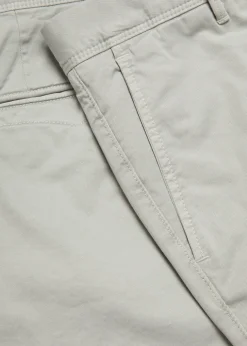 Slim-leg stretch-cotton trousers